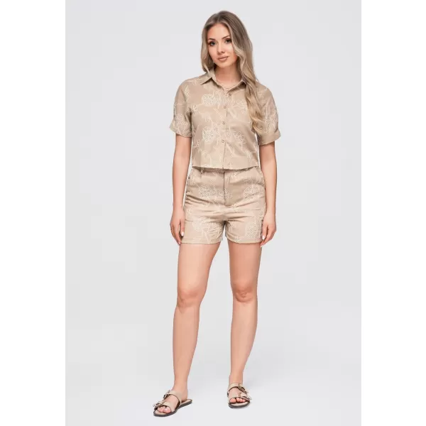  Damenbluse OMBRE OW-SH-E0060 BEIGE 