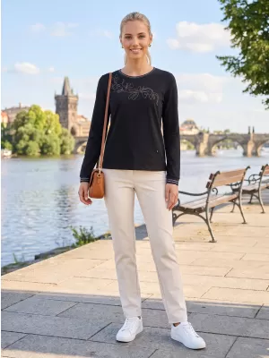 Damen-T-Shirt KIXMI ADINA SCHWARZ