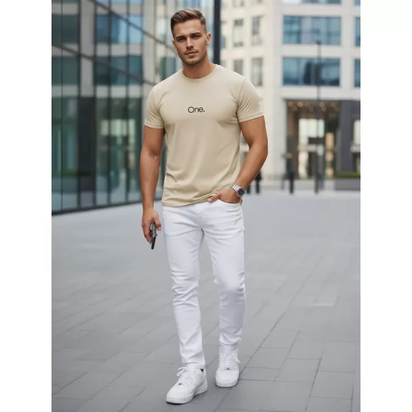  Herren-T-Shirt DSTREET NX5125R-BT BEIGE 