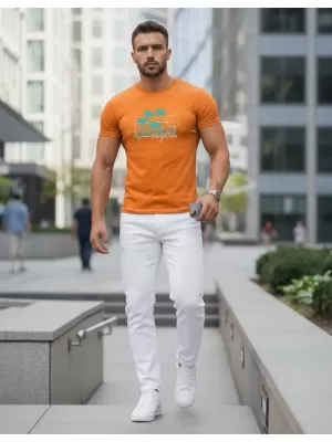 Herren-T-Shirt DSTREET NX5020R ORANGE