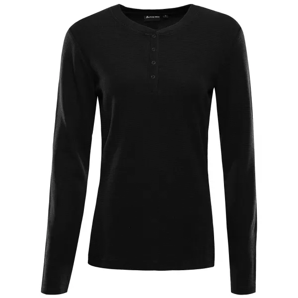  Damen-T-Shirt ALPINE PRO THERMALA SCHWARZ 