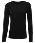Damen-T-Shirt ALPINE PRO THERMALA SCHWARZ