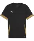 Herren-Sportshirt PUMA TEAMGOAL MATCHDAY JERSEY 70574728 PUMA SCHWARZ/PUMA GOLD/MATTGOLD