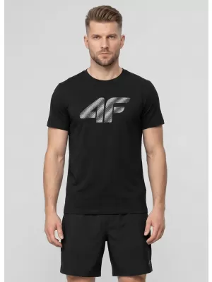 Herren-T-Shirt 4F WMM00TTSHM3342 TIEFSCHWARZ