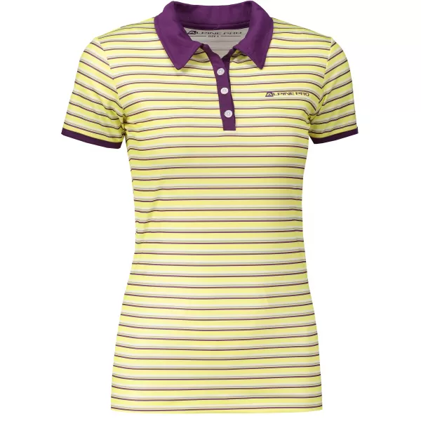  Damen-T-Shirt mit Kragen ALPINE PRO ULRICO 2 HELLBEIGE 