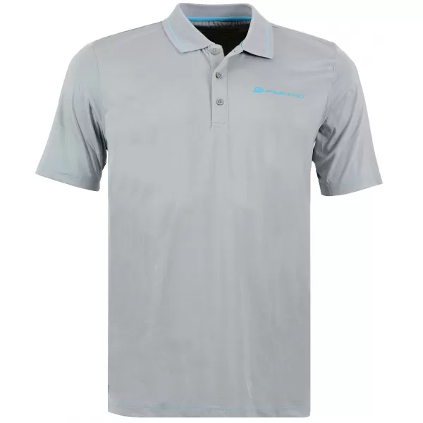  Herren-T-Shirt mit Kragen ALPINE PRO ISTAS HELLGRAU 