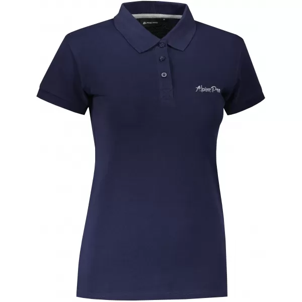 Damen-T-Shirt mit kurzen Ärmeln ALPINE PRO AKATA DUNKELBLAU 