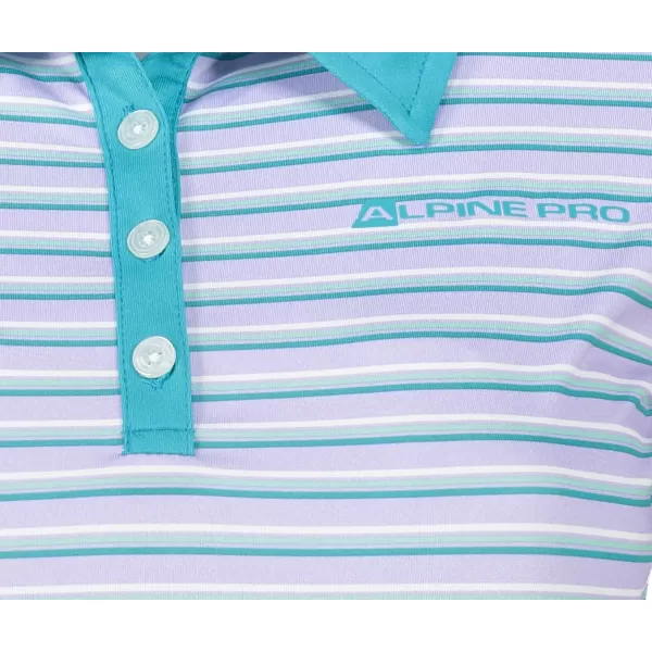  Frauen t -Shirt mit Kragen ALPINE PRO ULRICO 2 HELLVIOLETT 