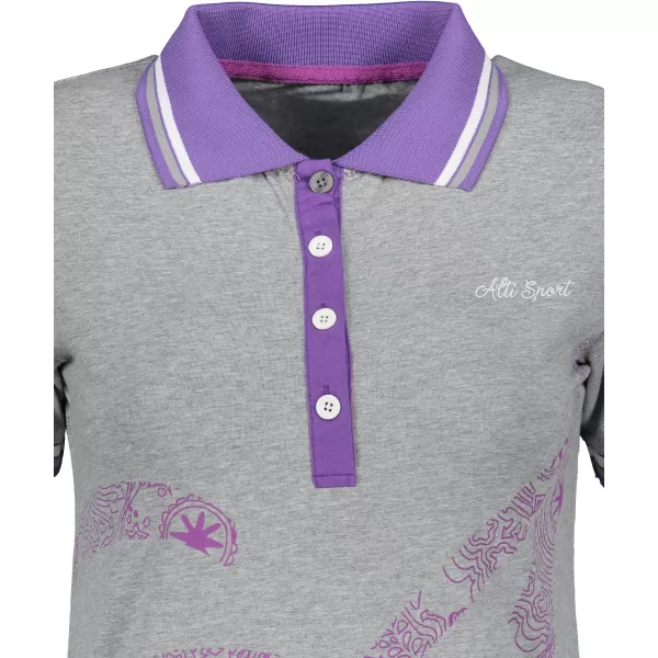  Damen-T-Shirt mit Kragen ALTISPORT ARMANA HERVORHEBUNG DER HAARE 