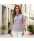 Damen-T-Shirt mit Kragen ALTISPORT ARMANA HERVORHEBUNG DER HAARE