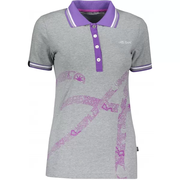  Damen-T-Shirt mit Kragen ALTISPORT ARMANA HERVORHEBUNG DER HAARE 