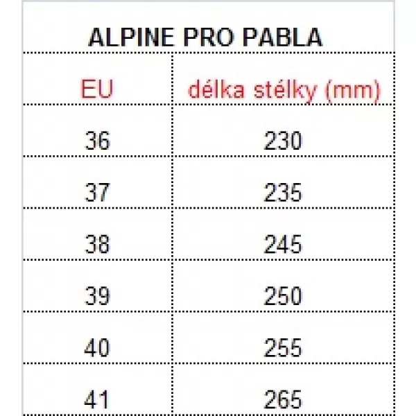 Damen-Stiefeletten ALPINE PRO PABLA HELLBRAUN 