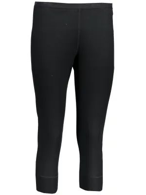 Damen-3/4-Thermohose SENSOR Double face SCHWARZ