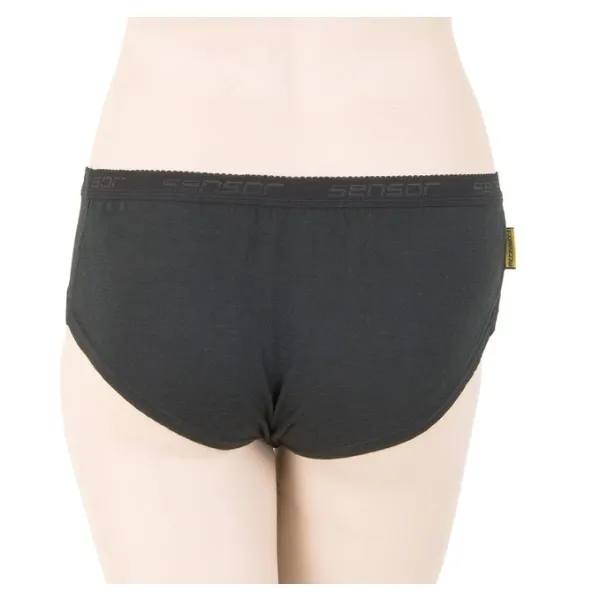  Damen-Funktionsunterwäsche SENSOR MERINO ACTIVE SCHWARZ 