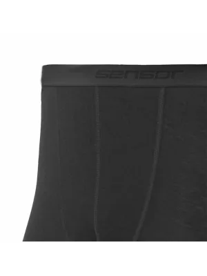 Thermounterwäsche für Herren SENSOR MERINO ACTIVE spodky SCHWARZ