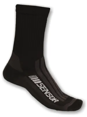 Socken SENSOR Treking Evolution SCHWARZ/GRAU