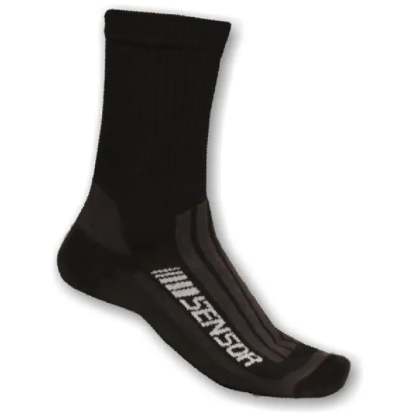  Socken SENSOR Treking Evolution SCHWARZ/GRAU 