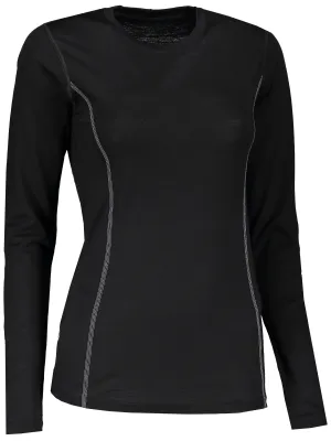 Damen-Thermo-T-Shirt mit langen Ärmeln SENSOR MERINO WOOL 11109024 SCHWARZ