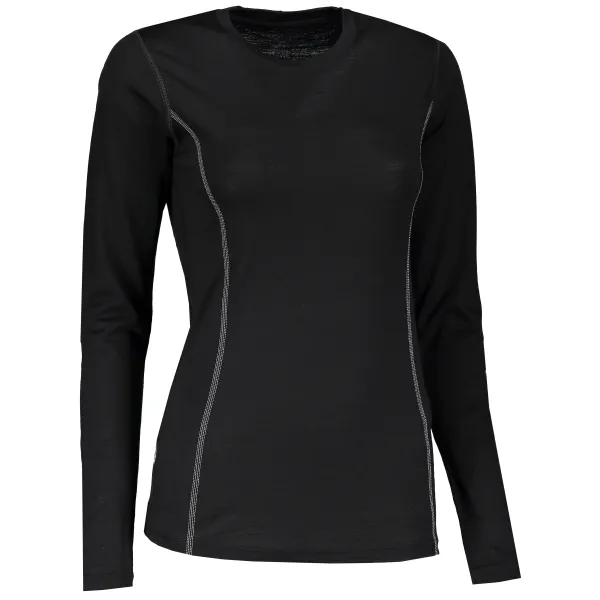  Damen-Thermo-T-Shirt mit langen Ärmeln SENSOR MERINO WOOL 11109024 SCHWARZ 