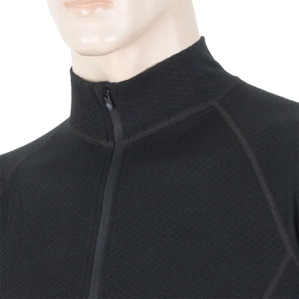  Herren-Funktionswäsche SENSOR Double Face Merino Wool rolák zip SCHWARZ 