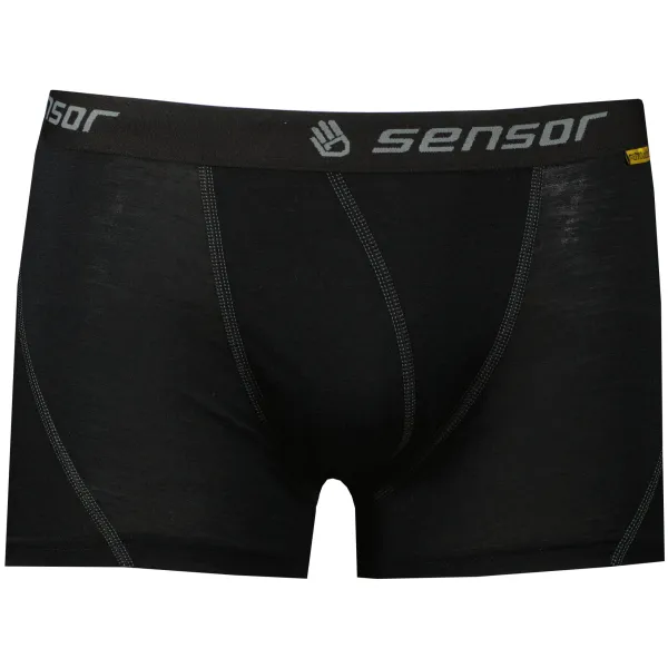  Herren-Boxershorts SENSOR MERINO ACTIVE SCHWARZ 