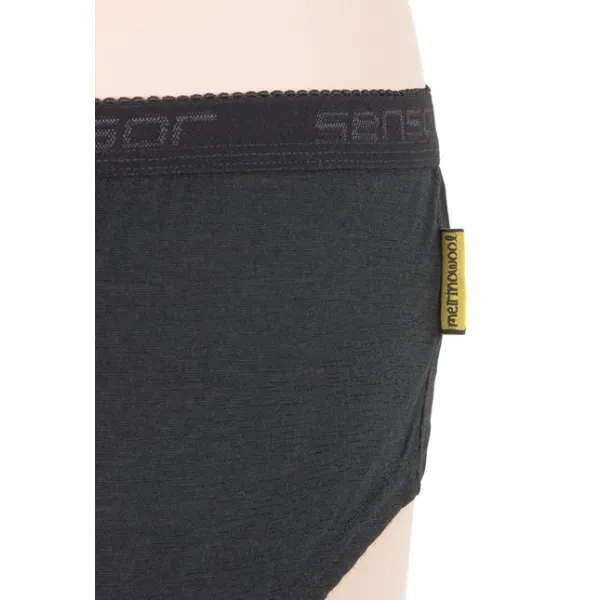  Damen-Funktionsunterwäsche SENSOR MERINO ACTIVE SCHWARZ 
