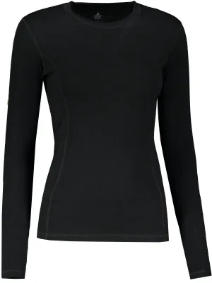 Damen-Thermoshirt mit langen Ärmeln SENSOR DOUBLE FACE MERINO WOOL 15100029 SCHWARZ