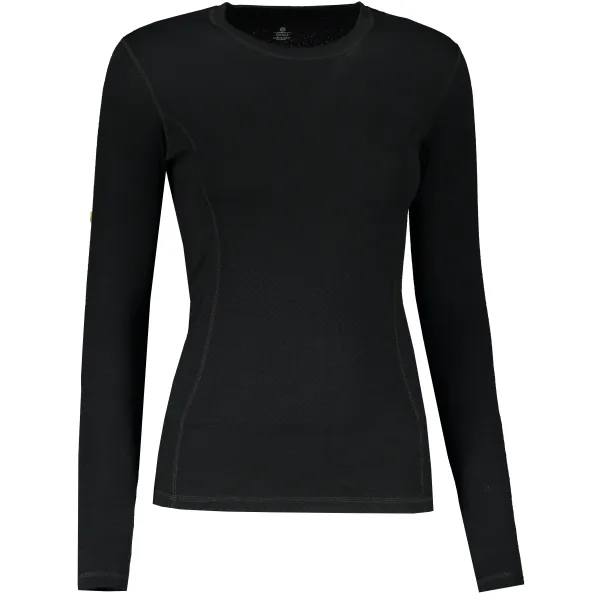  Damen-Thermoshirt mit langen Ärmeln SENSOR DOUBLE FACE MERINO WOOL 15100029 SCHWARZ 