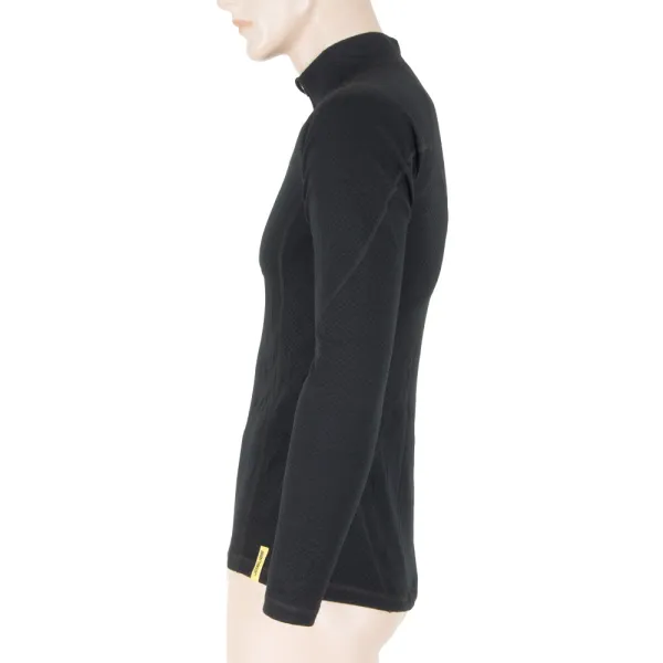  Herren-Funktionswäsche SENSOR Double Face Merino Wool rolák zip SCHWARZ 