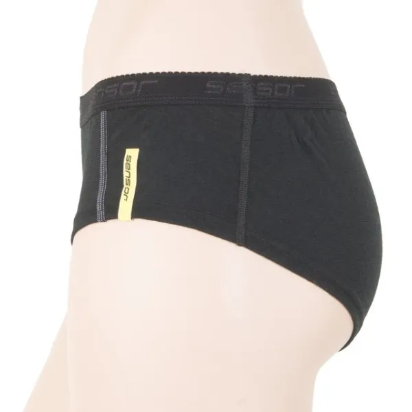  Damen-Funktionsunterwäsche SENSOR MERINO ACTIVE SCHWARZ 
