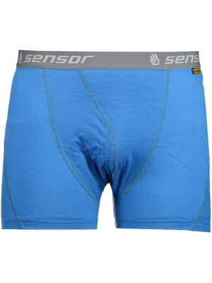 Herren-Boxershorts SENSOR MERINO ACTIVE BLAU