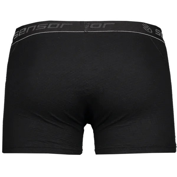  Herren-Boxershorts SENSOR Double Face Merino Wool SCHWARZ 