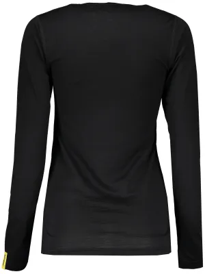 Damen-Thermo-T-Shirt mit langen Ärmeln SENSOR MERINO WOOL 11109024 SCHWARZ