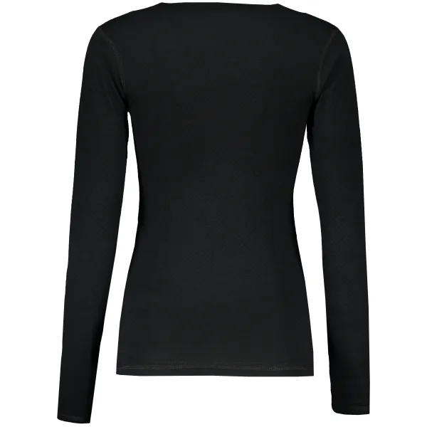  Damen-Thermoshirt mit langen Ärmeln SENSOR DOUBLE FACE MERINO WOOL 15100029 SCHWARZ 