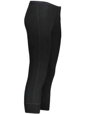Damen-3/4-Thermohose SENSOR Double face SCHWARZ