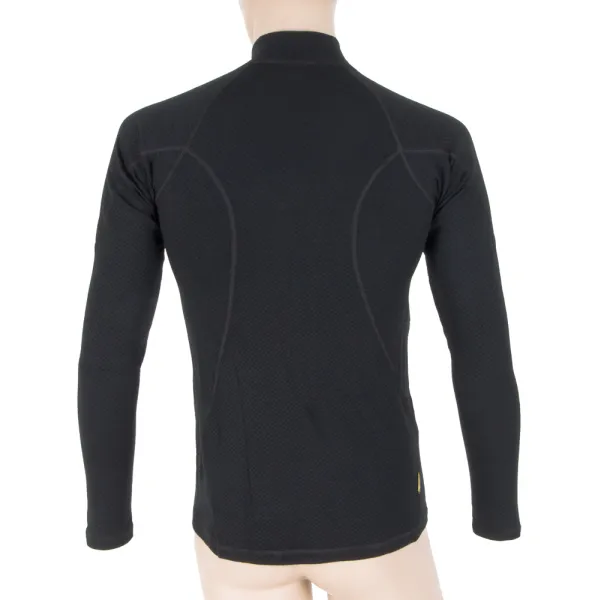  Herren-Funktionswäsche SENSOR Double Face Merino Wool rolák zip SCHWARZ 