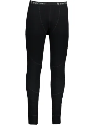 Herren-Thermohose DOUBLE FACE MERINO WOOL BLACK Sensor