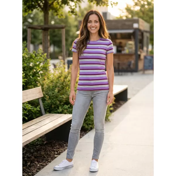  Damen-T-Shirt mit kurzen Ärmeln ALPINE PRO PENSIERI 2 LTSJ186 DUNKELVIOLETT 