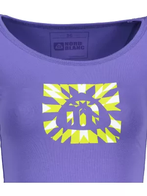 Damen-T-Shirt mit kurzen Ärmeln NORDBLANC NBFLT2830 LILA GEPARD