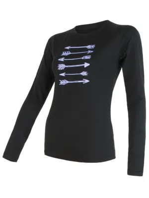 Damen-Funktionsunterwäsche SENSOR MERINO ACTIVE PT ARROWS dl. rukáv 17100056-00 SCHWARZ