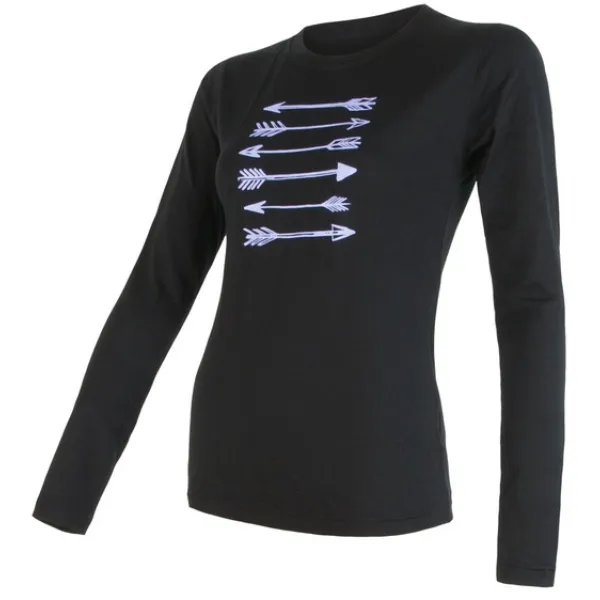  Damen-Funktionsunterwäsche SENSOR MERINO ACTIVE PT ARROWS dl. rukáv 17100056-00 SCHWARZ 