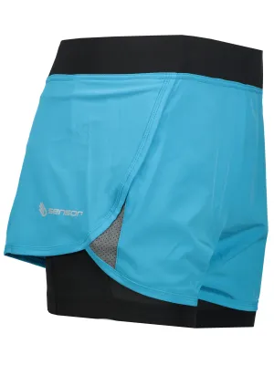 Laufshorts für Damen SENSOR TRAIL 17100109-00 BLAU