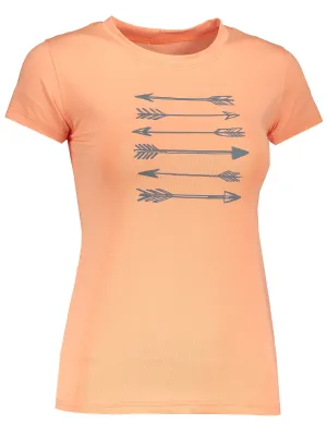 Damen-T-Shirt mit kurzen Ärmeln SENSOR COOLMAX FRESH PT ARROWS 17100036-00 APRIKOSE