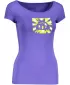 Damen-T-Shirt mit kurzen Ärmeln NORDBLANC NBFLT2830 LILA GEPARD