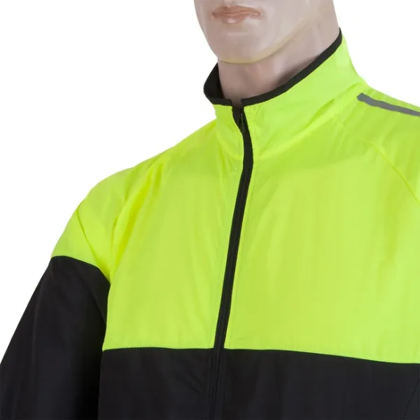  Herren-Laufjacke SENSOR NEON 17100115-00 SCHWARZ/REFLEKTIERENDES GELB 