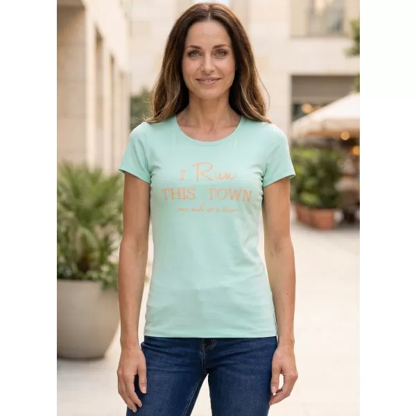  Frauen t -Shirt mit kurzen Ärmeln ALPINE PRO BUFFA LTSJ333 BLAU 