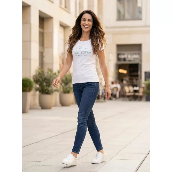  Frauen t -Shirt mit kurzen Ärmeln ALPINE PRO BUFFA LTSJ333 WEIß 