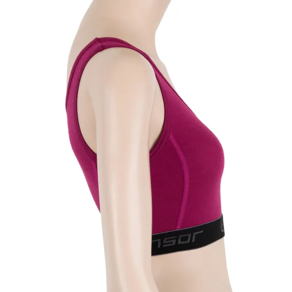  Damen-BH SENSOR MERINO ACTIVE 17200025 LILA 