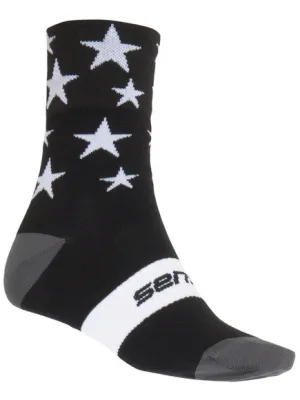 Socken SENSOR STARS 16100065 SCHWARZ/WEIß