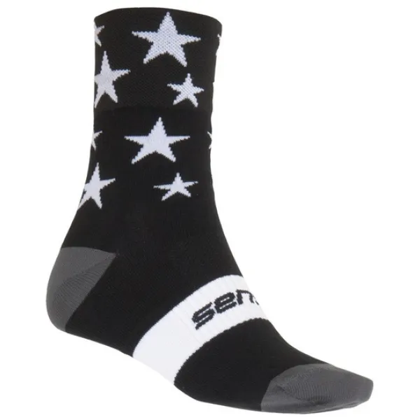  Socken SENSOR STARS 16100065 SCHWARZ/WEIß 